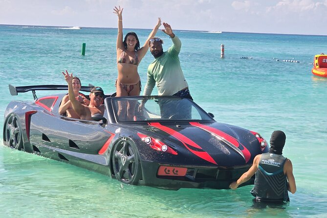 Grand Cayman Exotic Jet Car Experience in 7 Mile Beach - Taking the JetCar onto the Water