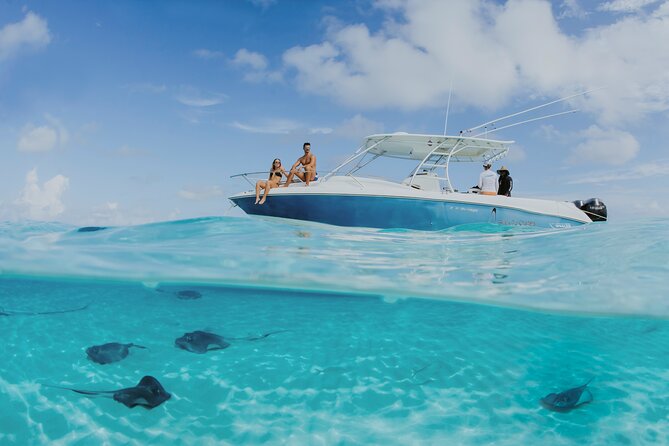 Half-Day Private Stingray City Charter - Grand Cayman - BTC - Coral Gardens in 8 to 10 feet of water