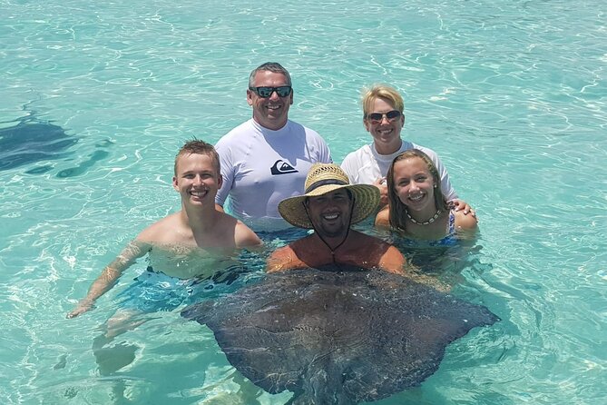 Private Charter 34ft Express Cruiser Stingay City Reef Snorkeling - Rum Point snorkeling, lunch, and a longer day